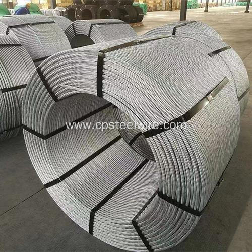 12.7MM Galvaniz ed PC Steel Strand